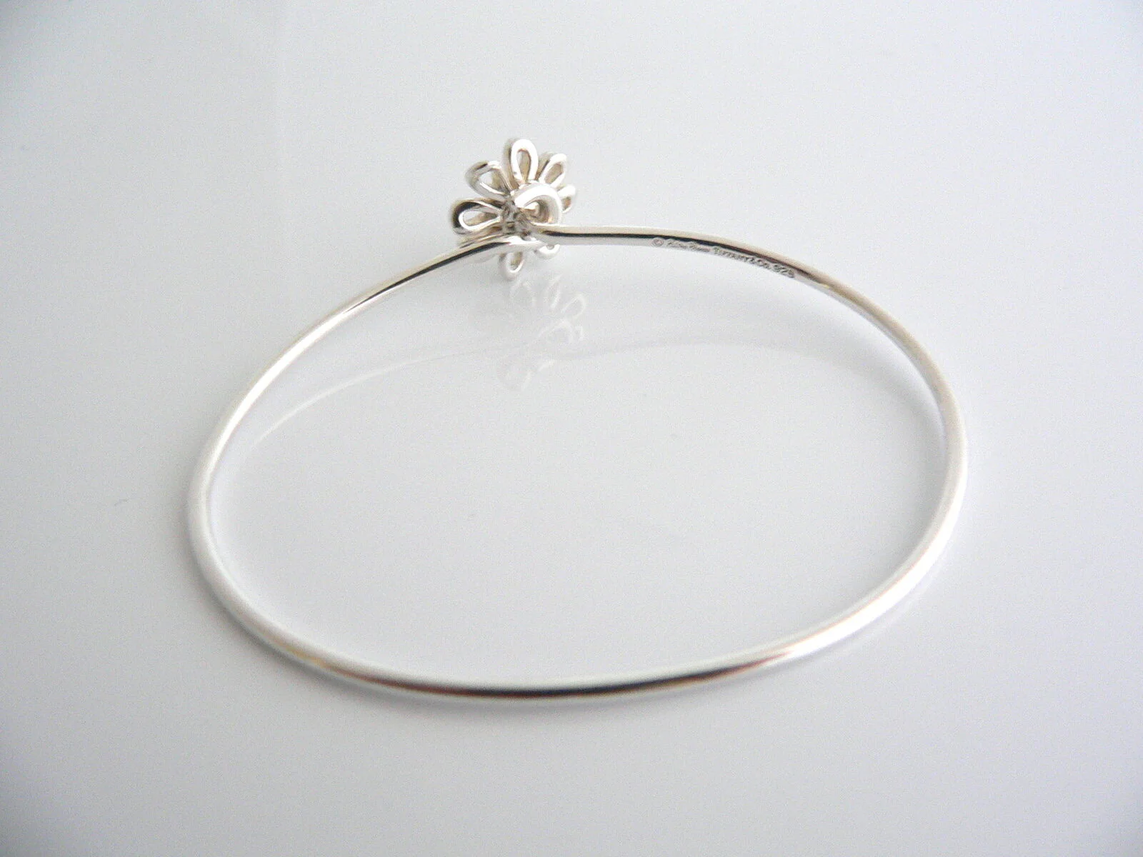 Tiffany & Co Picasso Daisy Flower Nature Bangle Bracelet Rare  Silver Gift Love