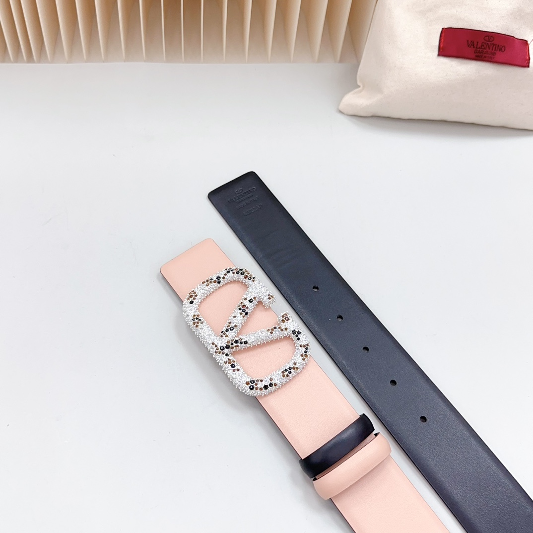 Valentino Leather Belts 1:1 Mirror Version