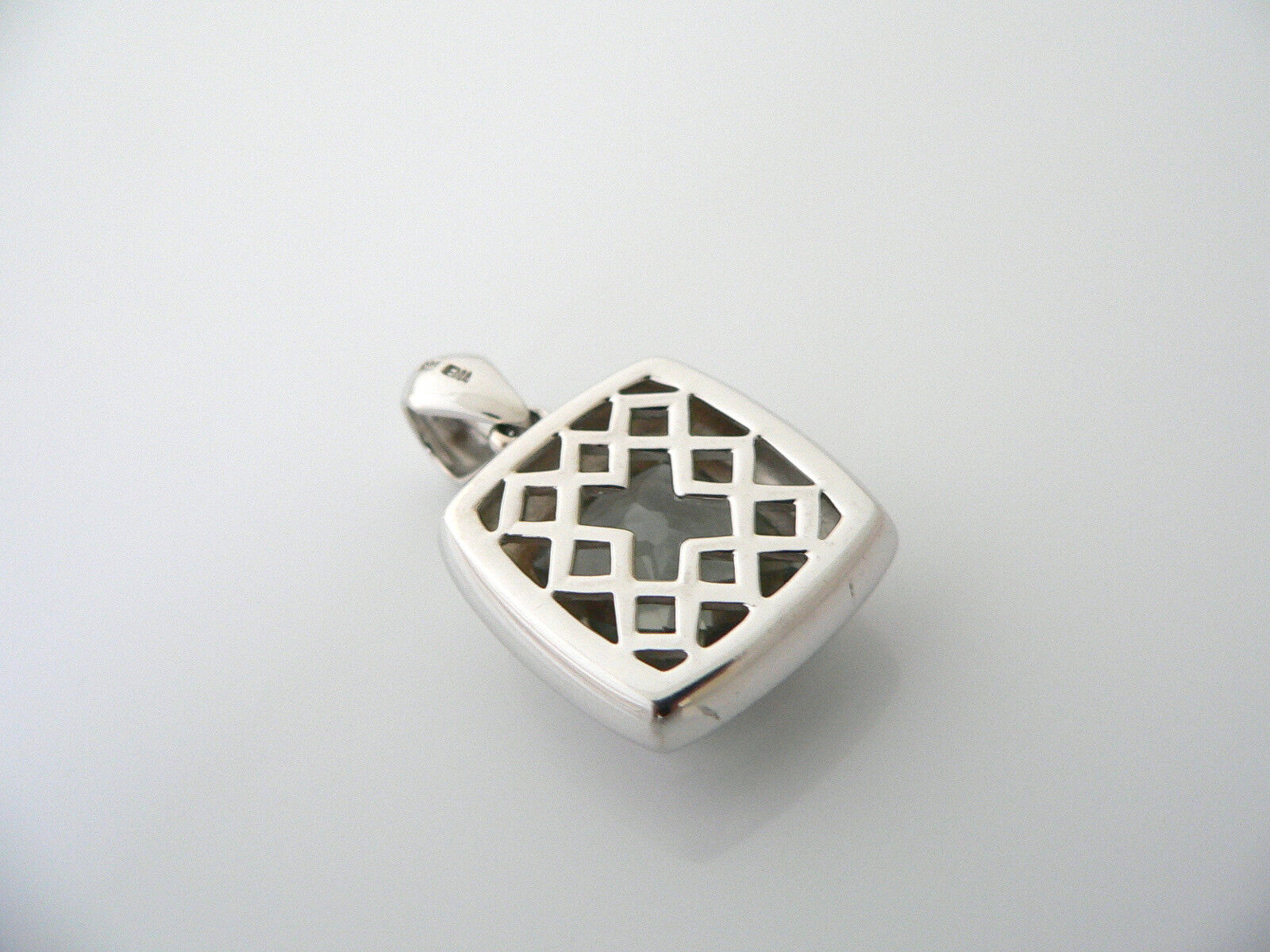 EMA Silver Prasiolite Green Amethyst Pendant Charm 4 Necklace Statement Gift Art