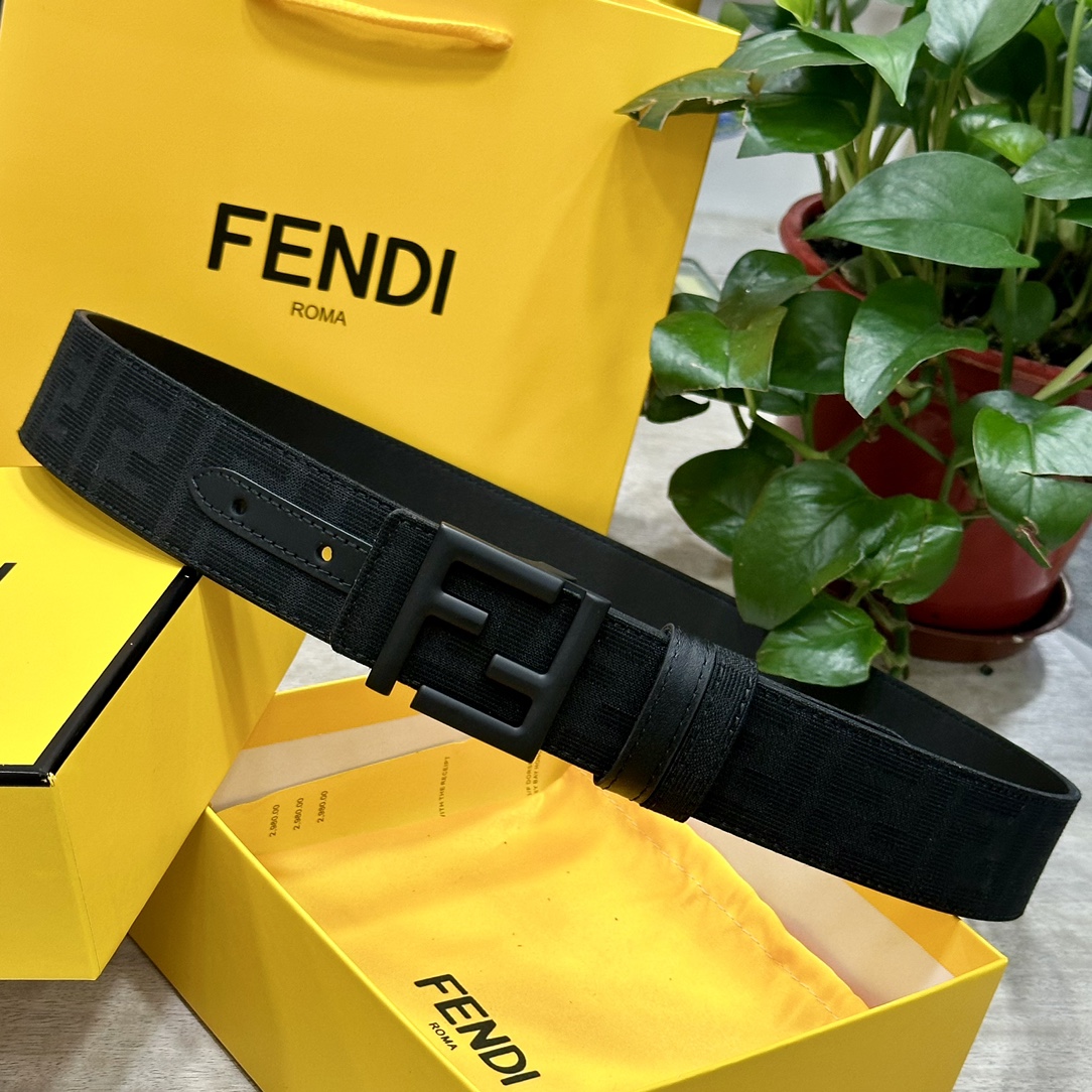 Fendi Leather Belts 1:1 Mirror Version