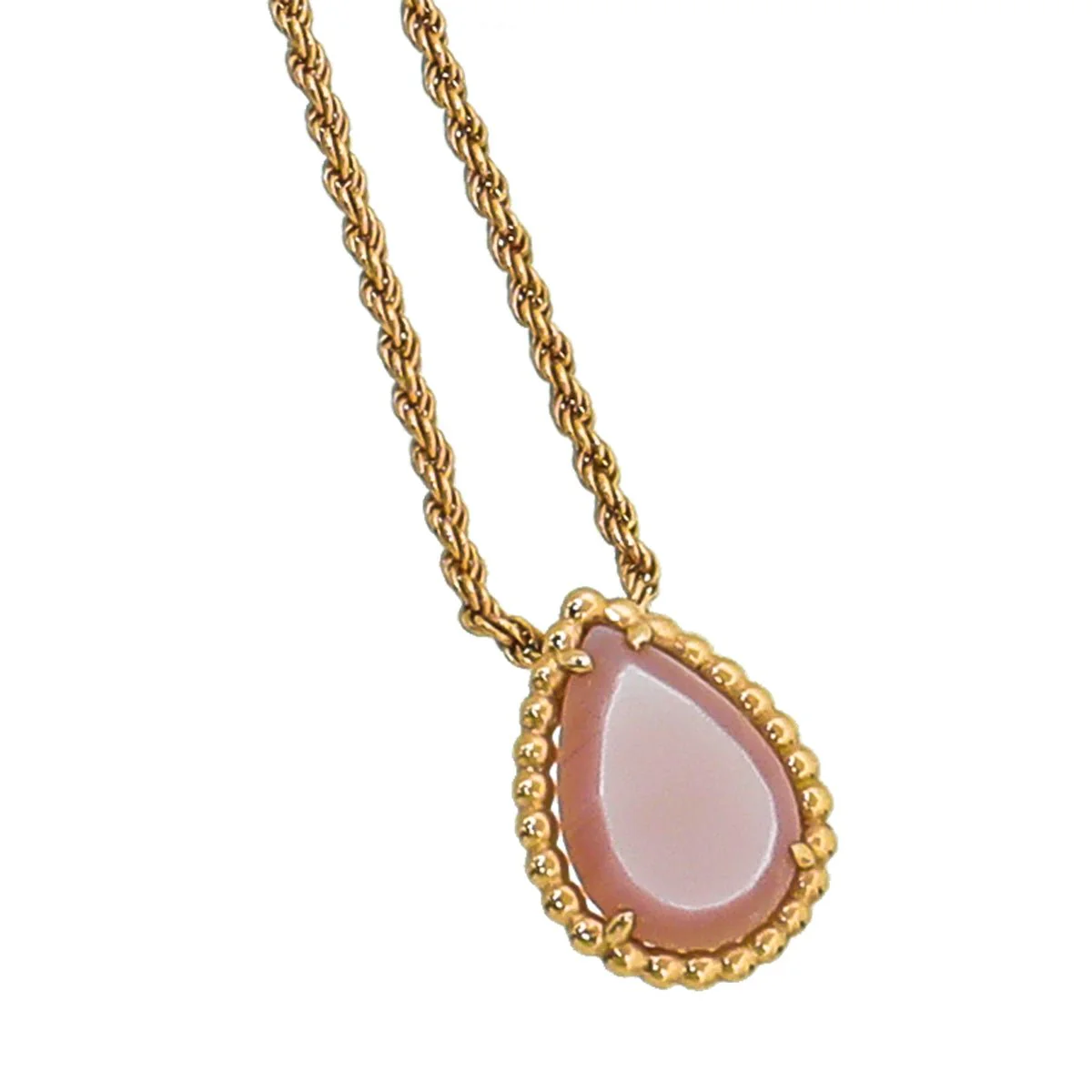 Boucheron 18K Pink Gold MOP Serpent Boheme Pendant Necklace