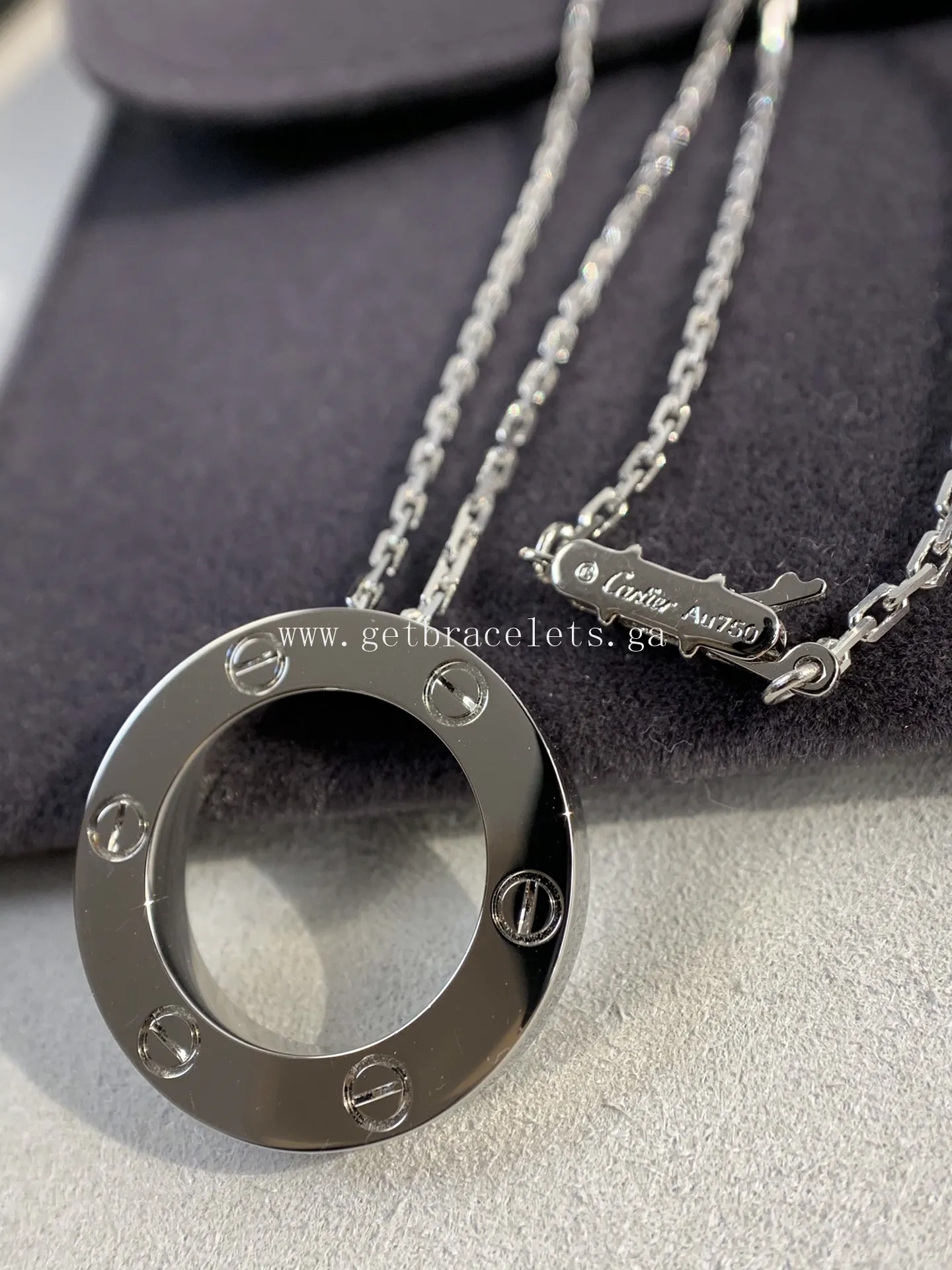 Cartier Love Necklace White Gold