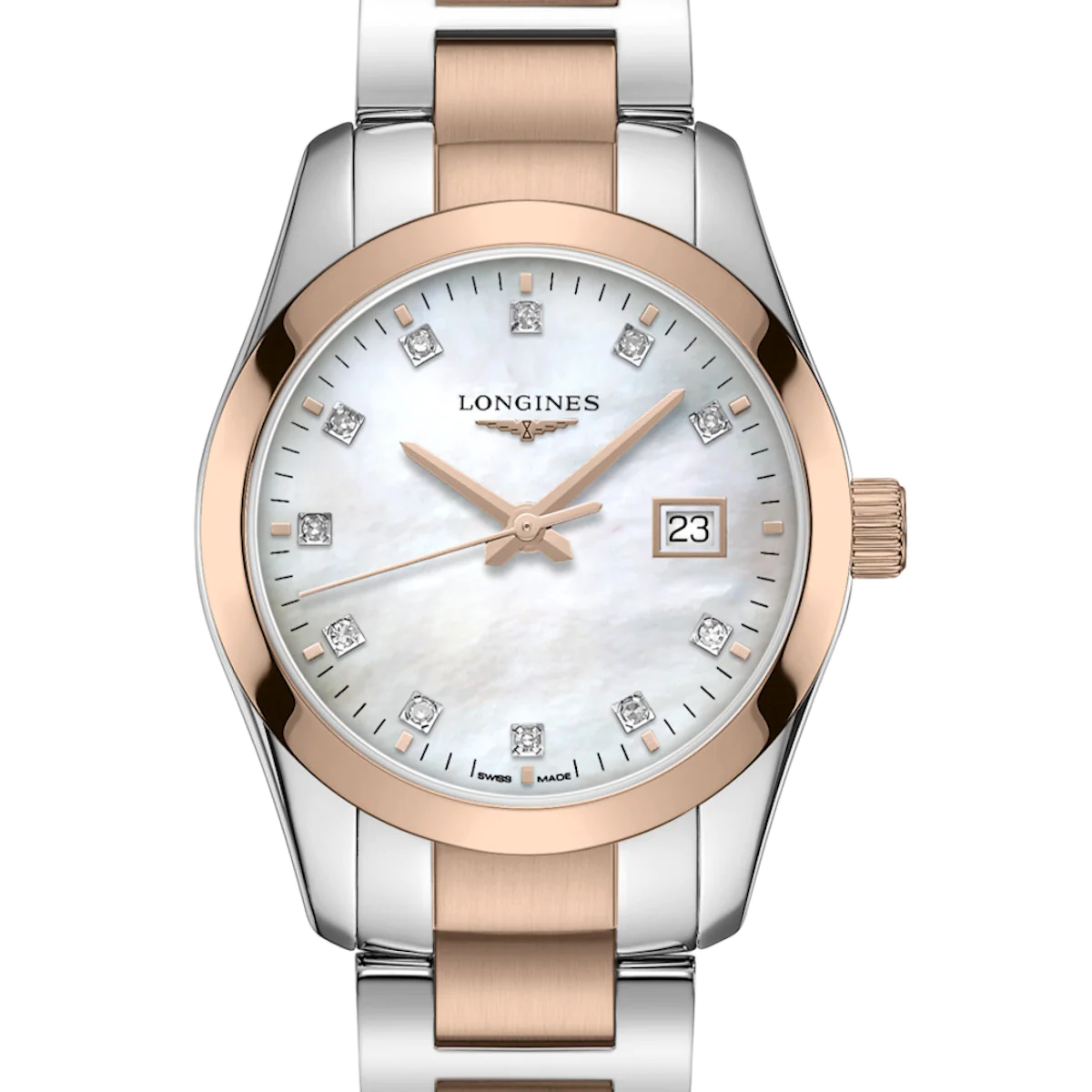 Conquest Classic 29.5MM Quartz Red PVD Steel Watch L22863877