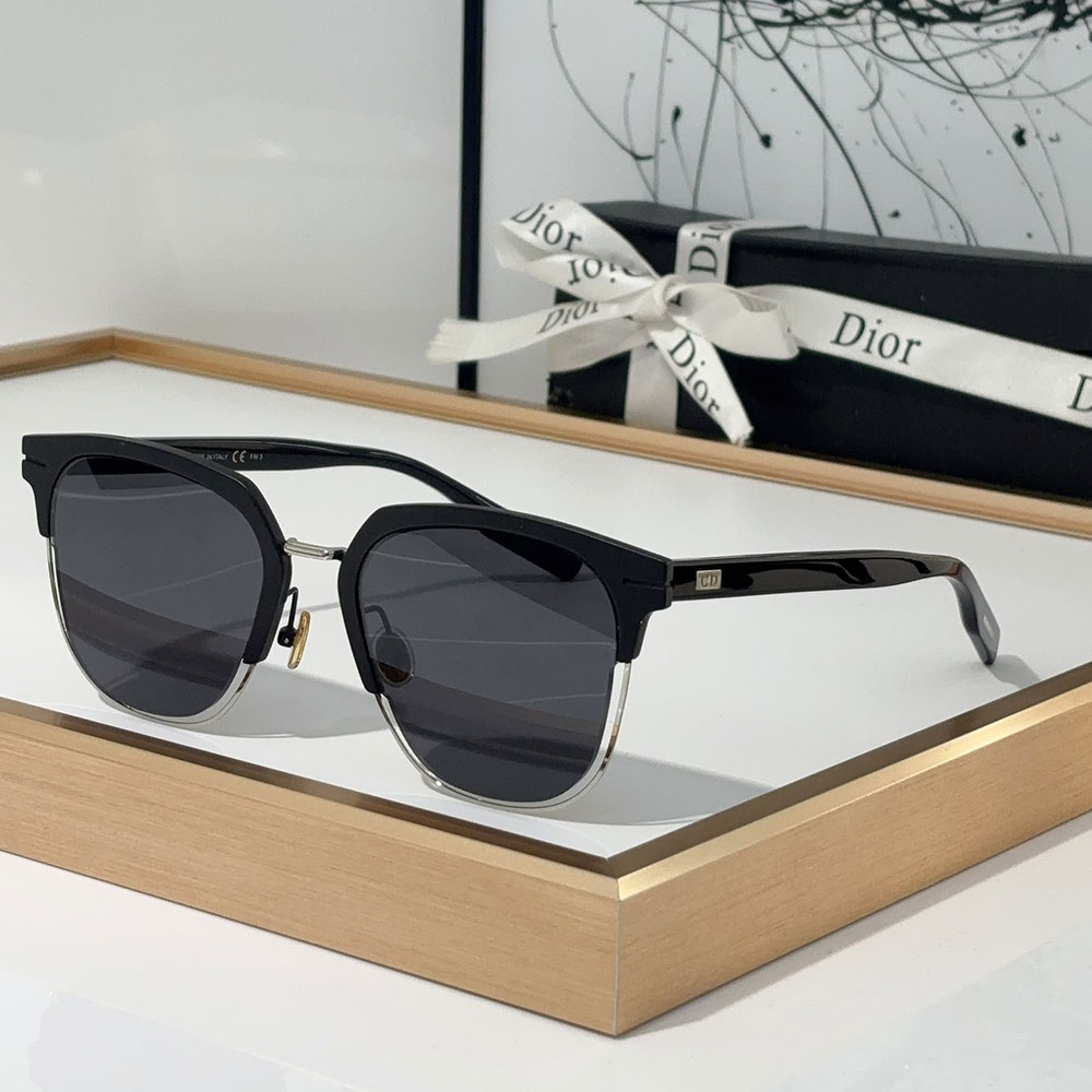 Dior  Plate Frame Elegant And Beautiful  sunglasses Top quality (Replica）