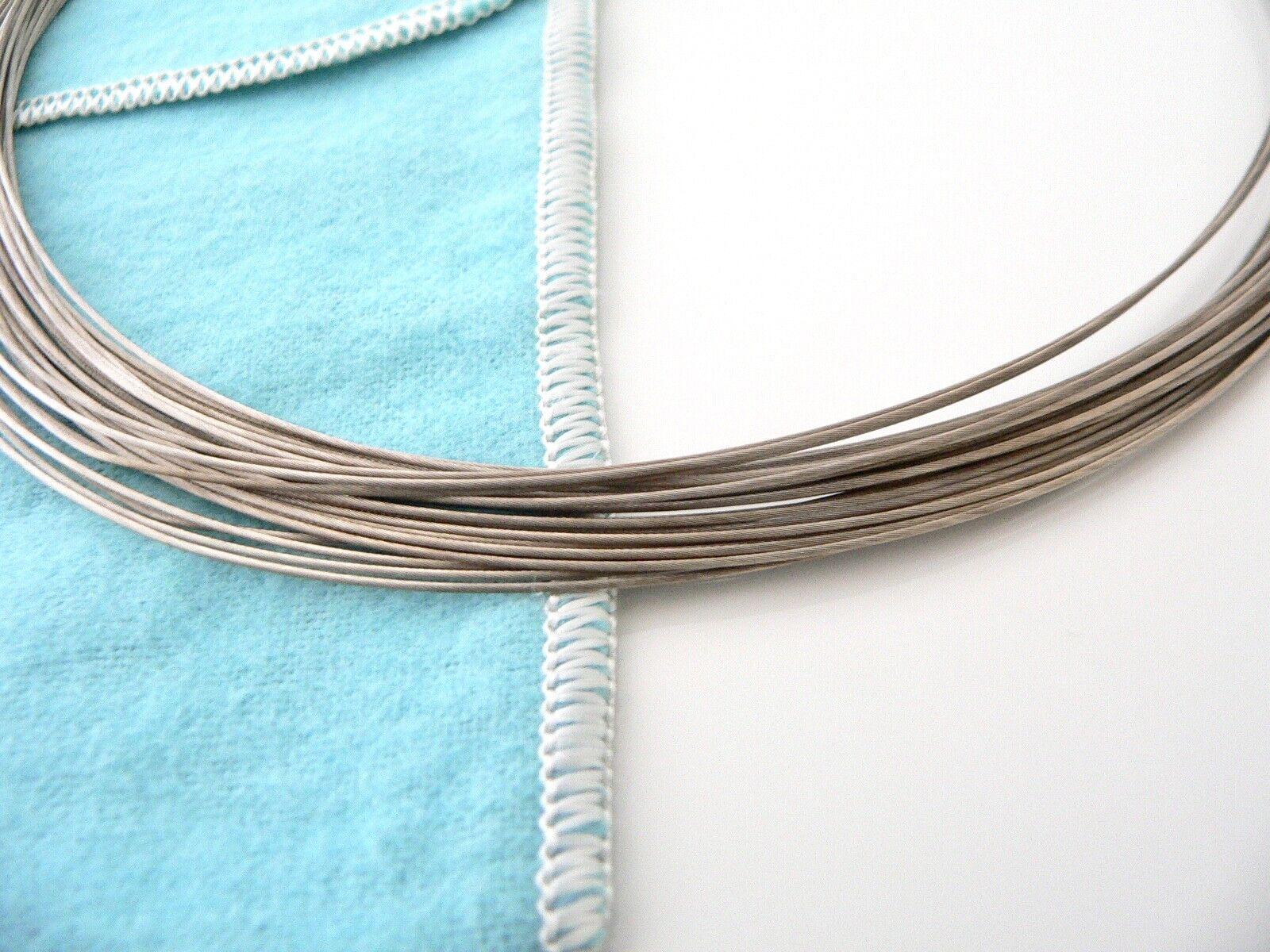 Tiffany & Co Silver Wire Necklace Multi Wire Strands Chain Love Gift Pouch Art