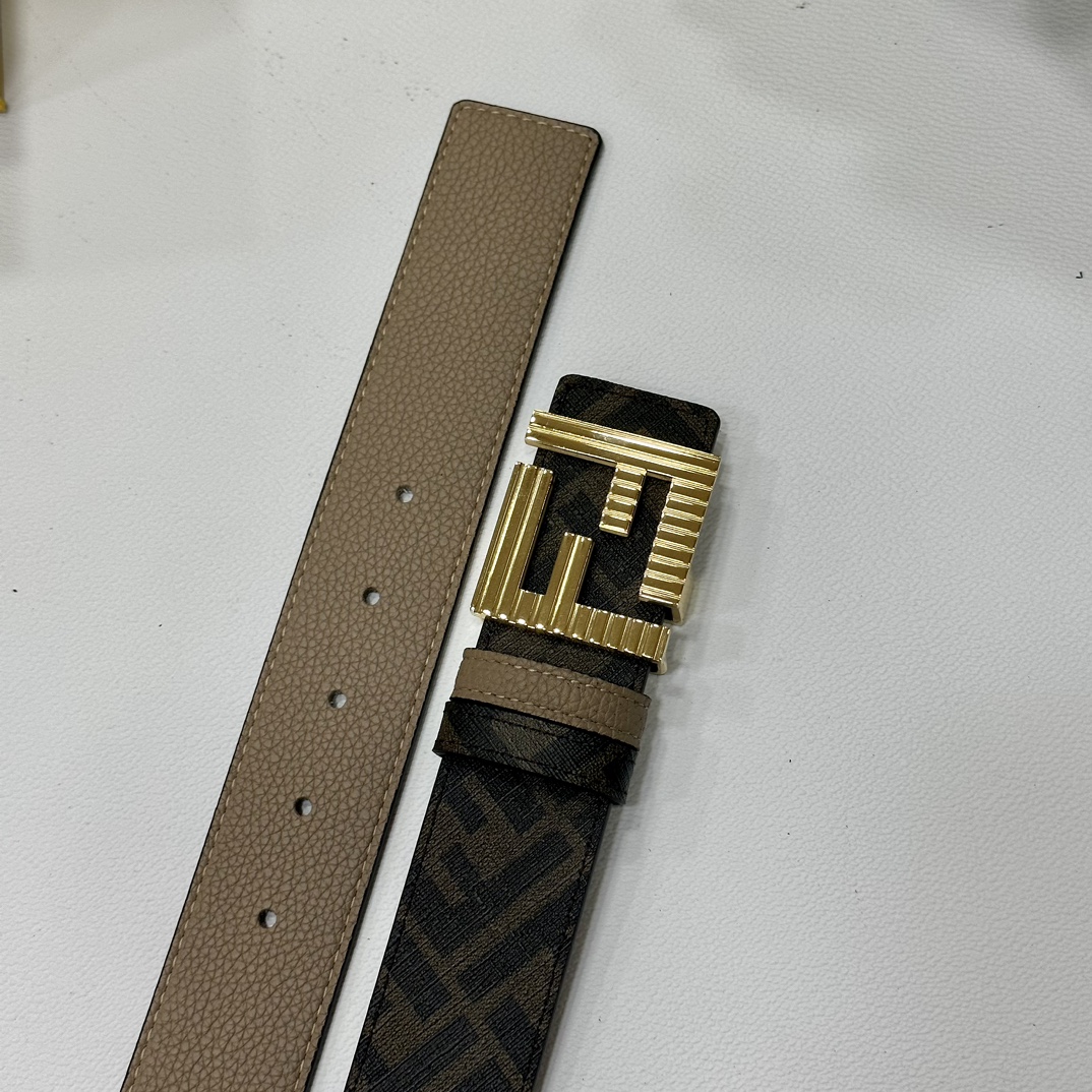 Fendi Leather Belts 1:1 Mirror Version