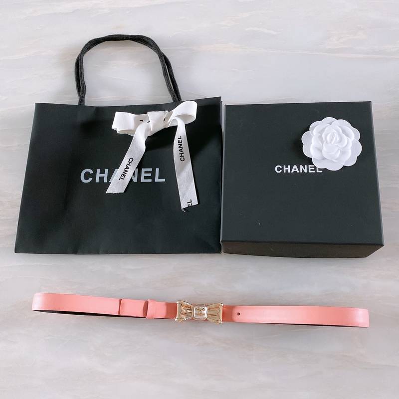 Chanel Belt With Ribbon Buckle Pink Women Belt 30MM