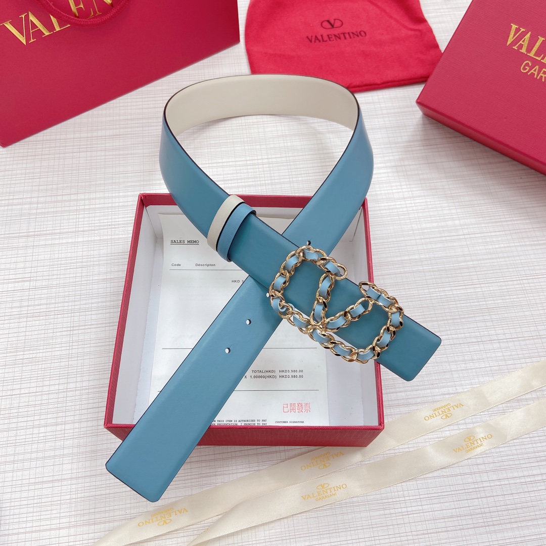 Valentino Leather Belts 1:1 Mirror Version