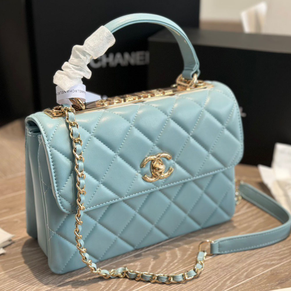 Chanel Lambskin Trendy CC Relief Handle Bag(Replica)