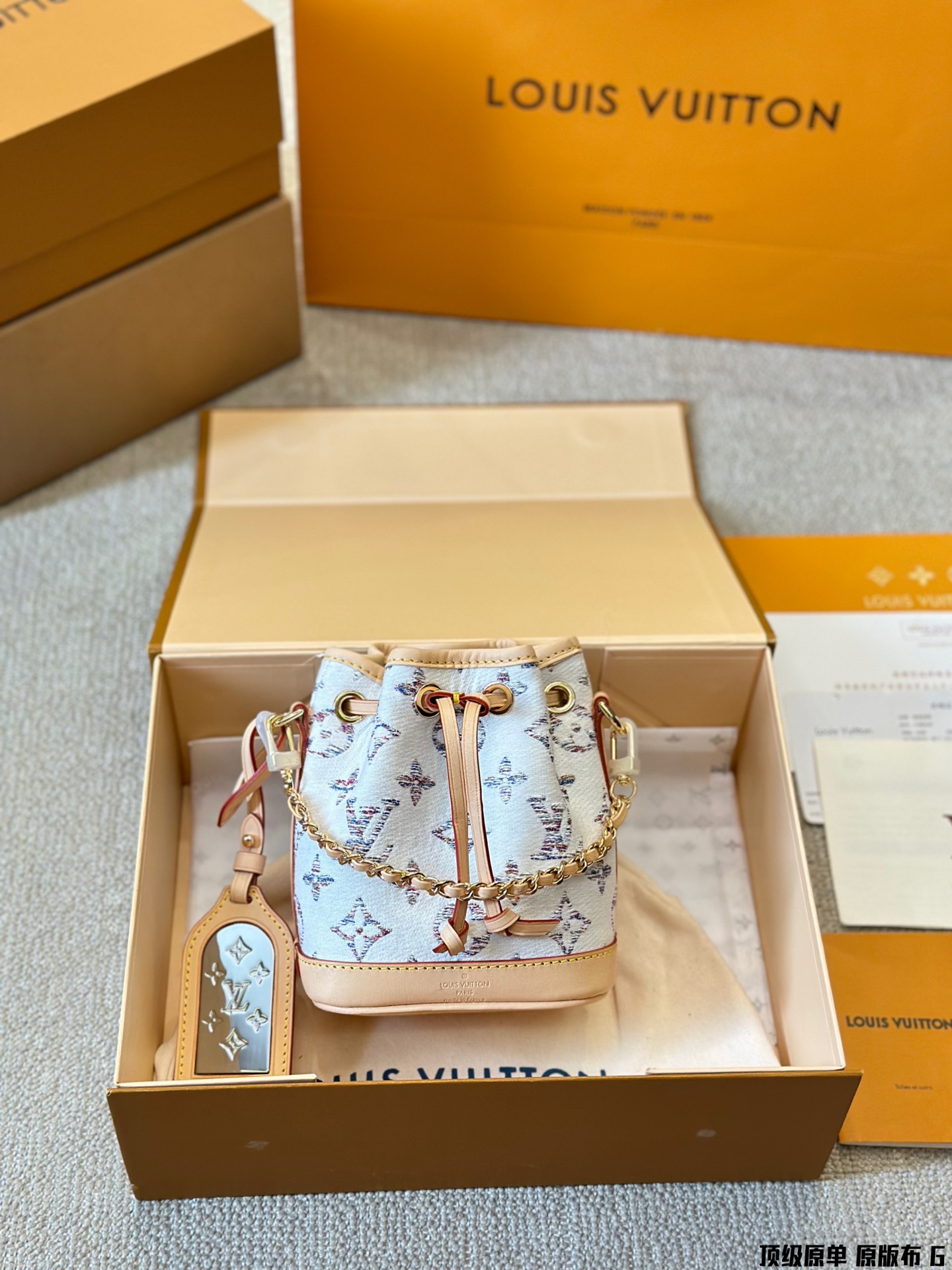 Louis Vuitton LV NeoNoe Mini Danim Bucket Handbag Shoulder Bag(Replica)