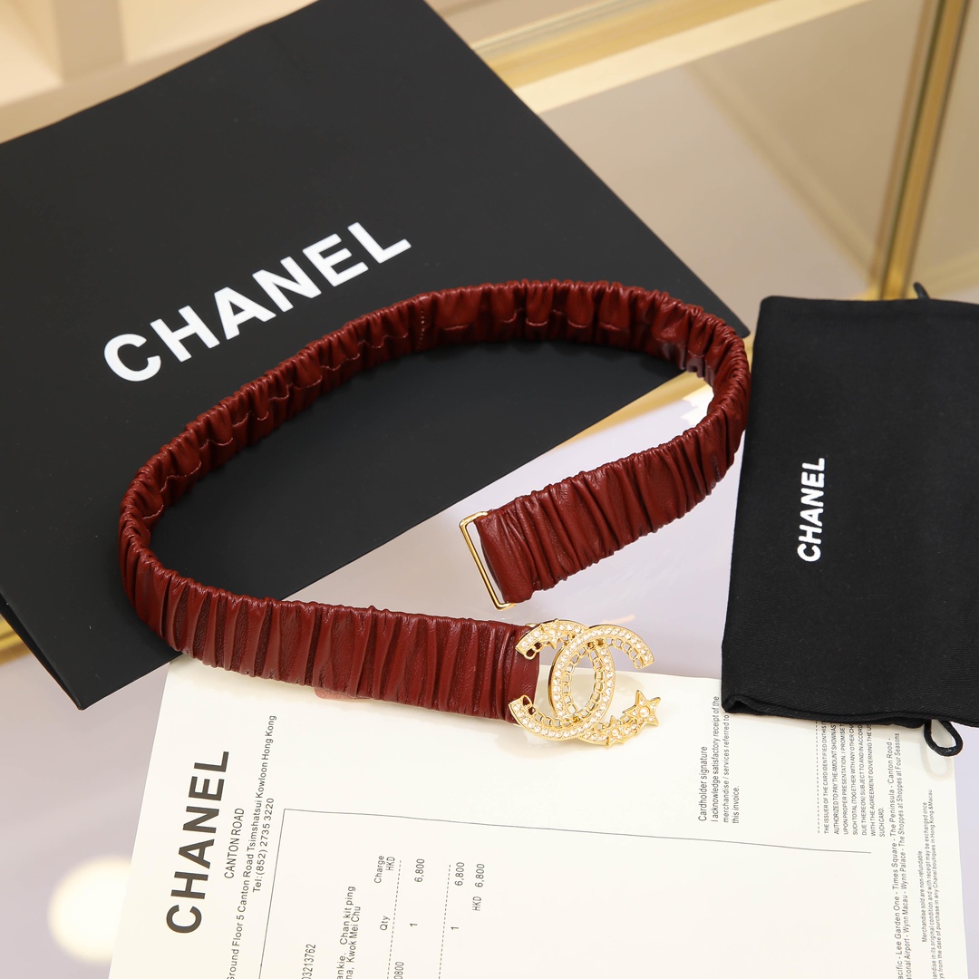 Chanel Leather Belts 1:1 Mirror Version