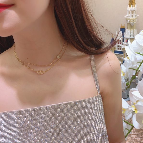 Double Layer Necklace, Stars & Pig Noses & Diamonds