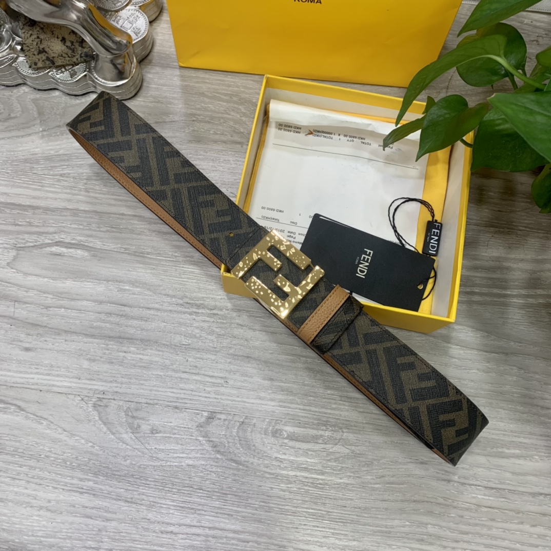 Fendi Leather Belts 1:1 Mirror Version