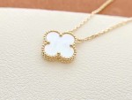 Van Cleef Necklace Dupe, Red Clover Leaf Necklace & White Clover Leaf Necklace