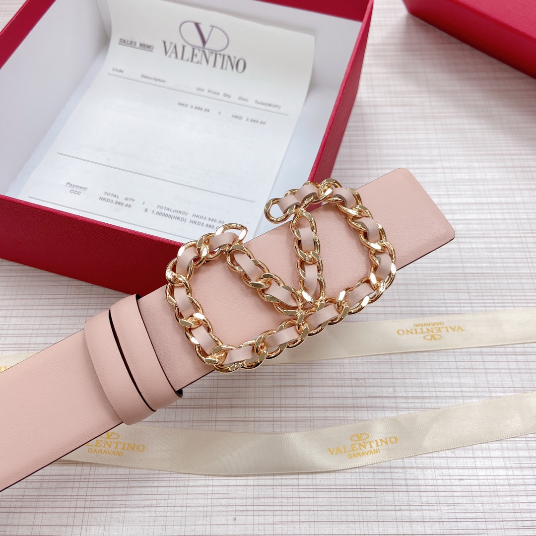 Valentino Leather Belts 1:1 Mirror Version