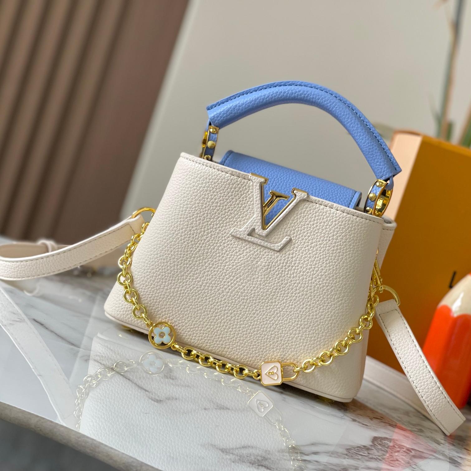 Louis Vuitton LV Capucines Love lock Chain Shoulder Bag M23950  (Replica)