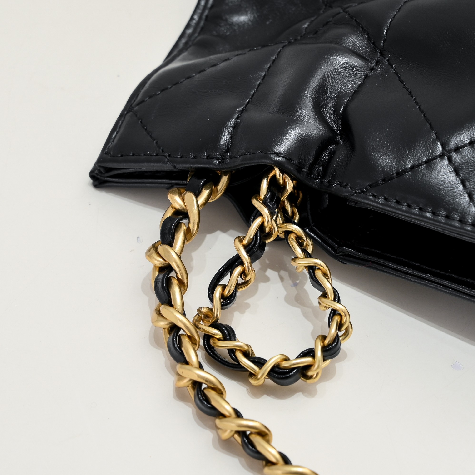 Chanel Drawstring Trash Bag Shoulder Bag Handbag