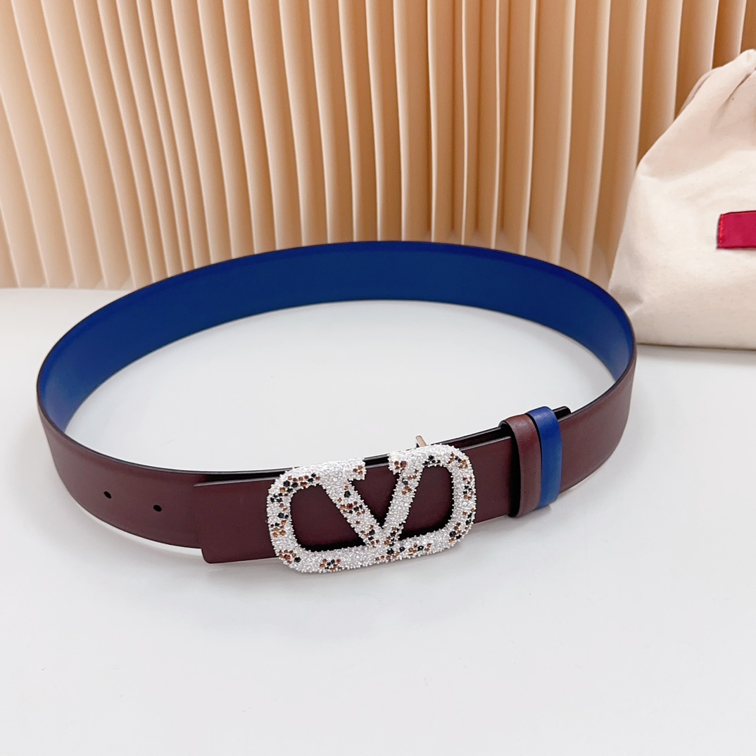 Valentino Leather Belts 1:1 Mirror Version