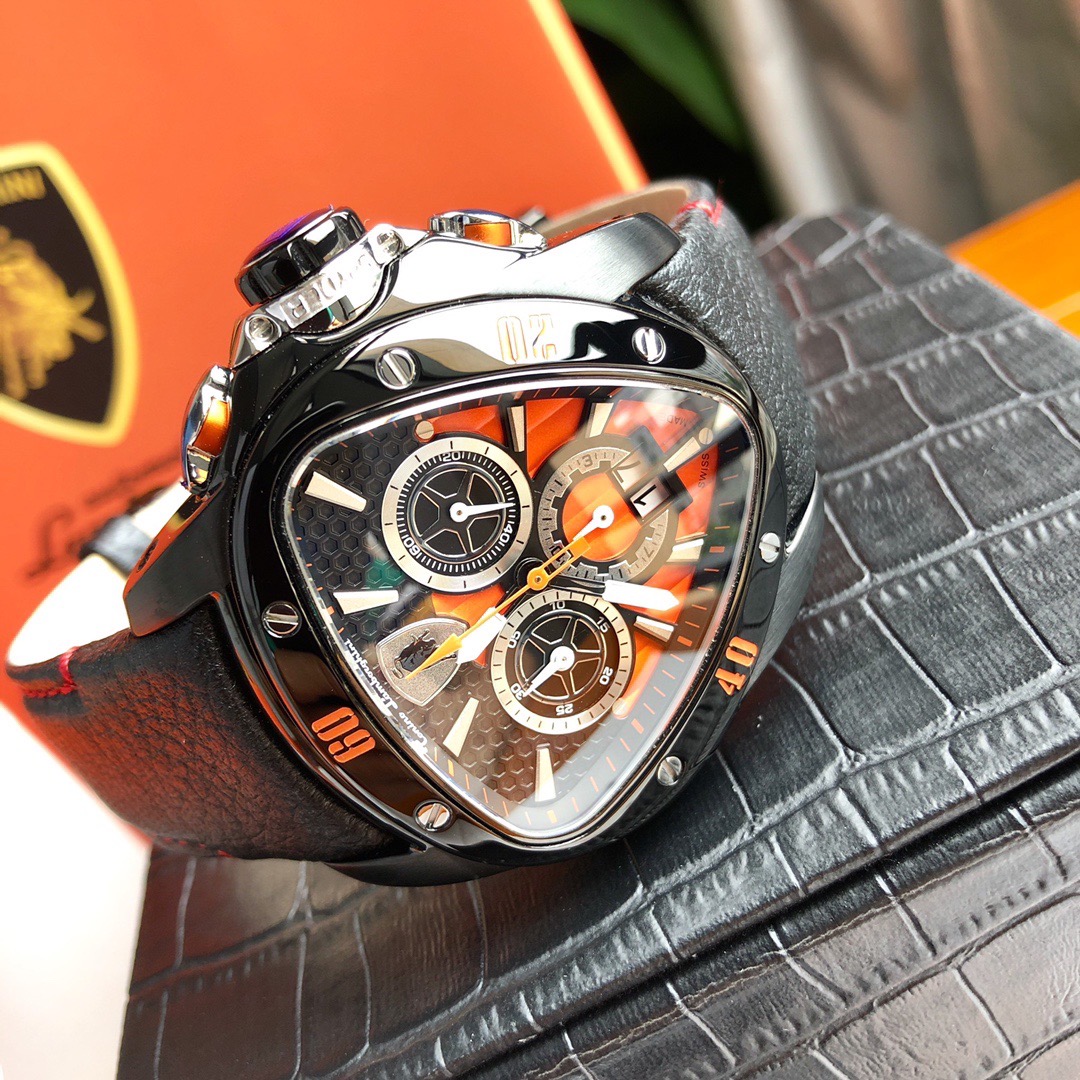 Tonino Lamborghini New Spyder Chronograph Black / Orange