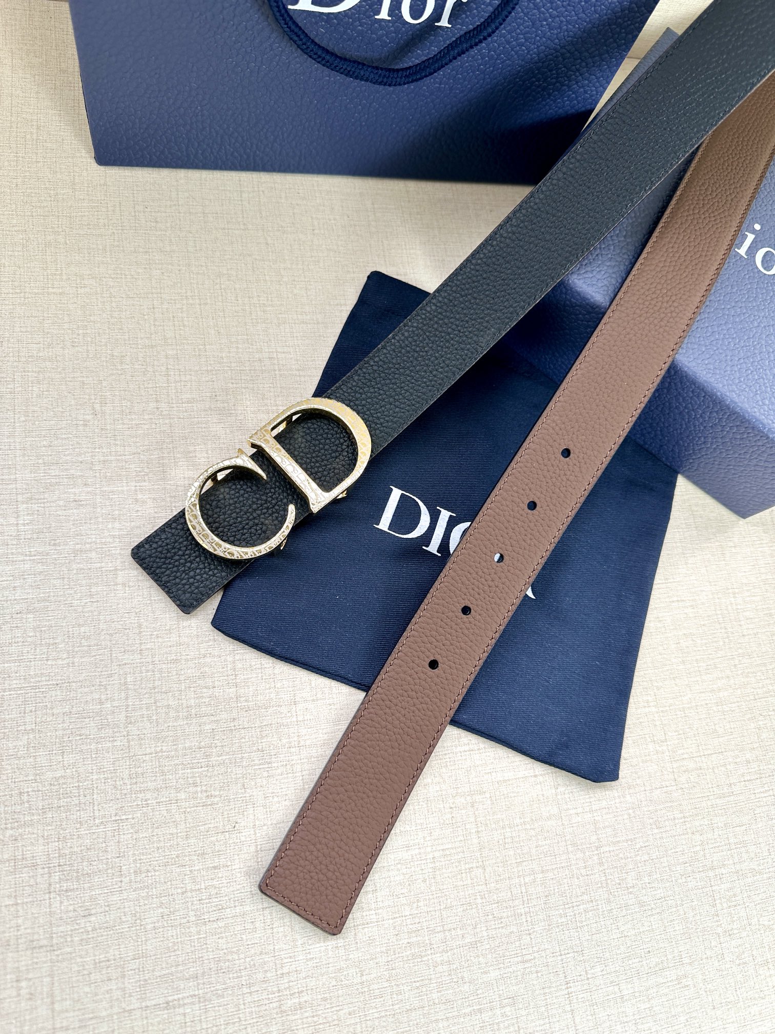 Dior Leather Belts 1:1 Mirror Version