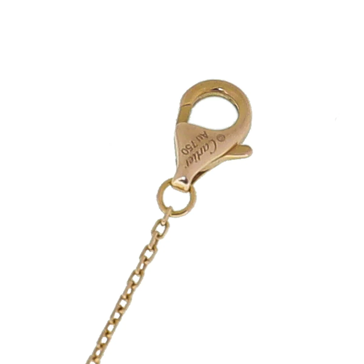 Cartier 18K Rose Gold Diamond Onyx Amulette De Cartier XS Bracelet