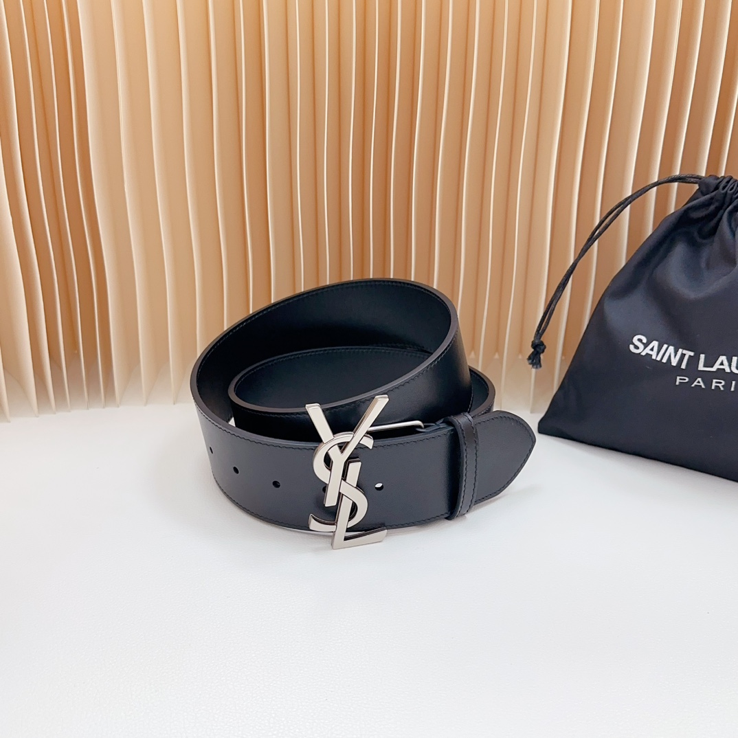 YSL Saint Laurent Leather Belts 1:1 Mirror Version