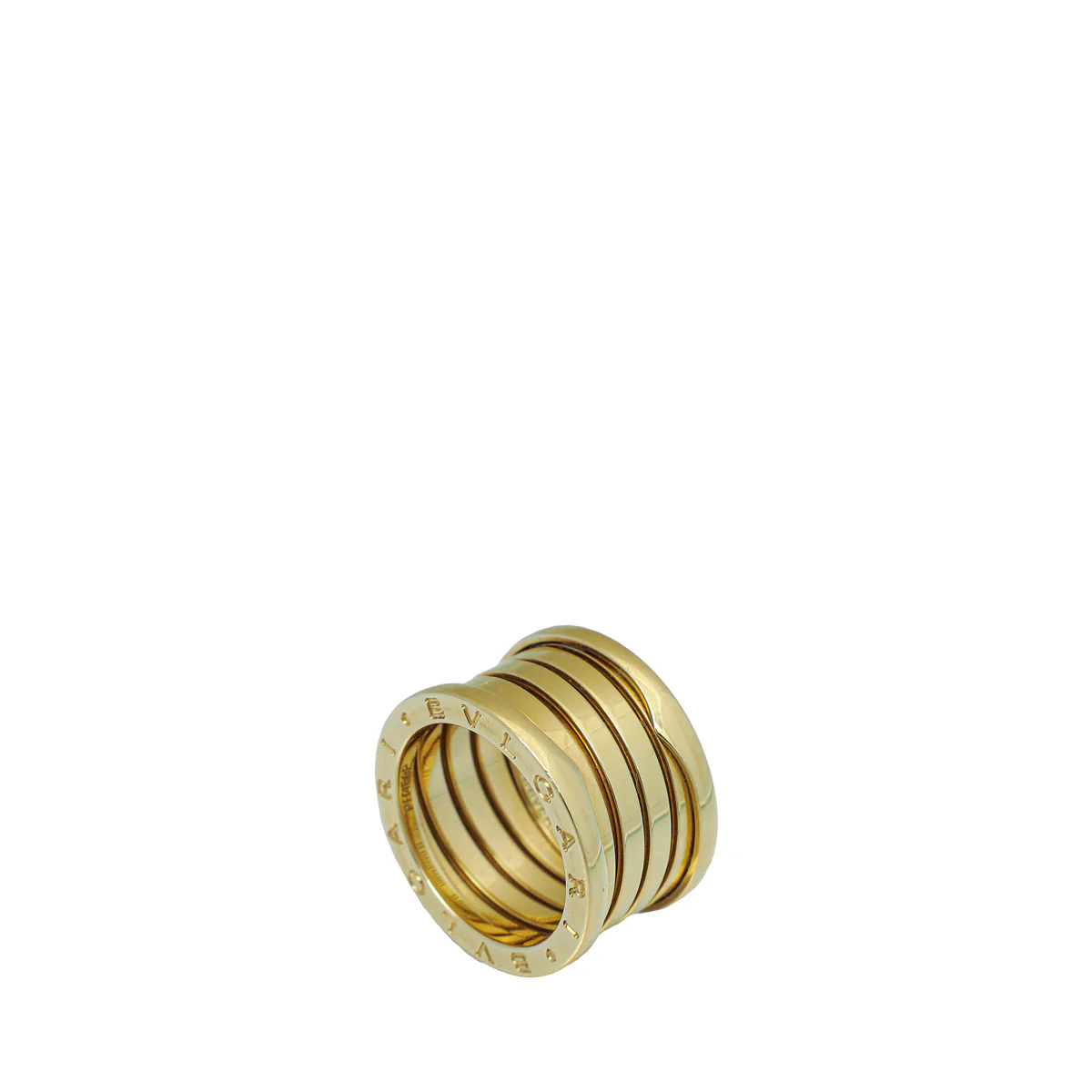 Bvlgari 18K Yellow Gold B.Zero1 XXth Anniversary 5 Band Ring 54