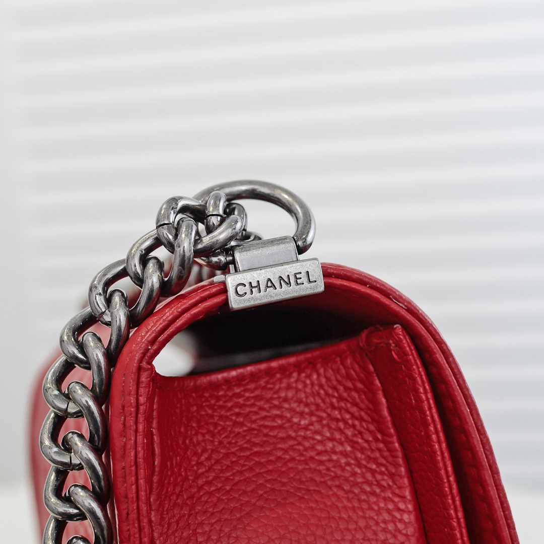 Chanel Leboy litchi or lychee pattern Shoulder Bag Handbag
