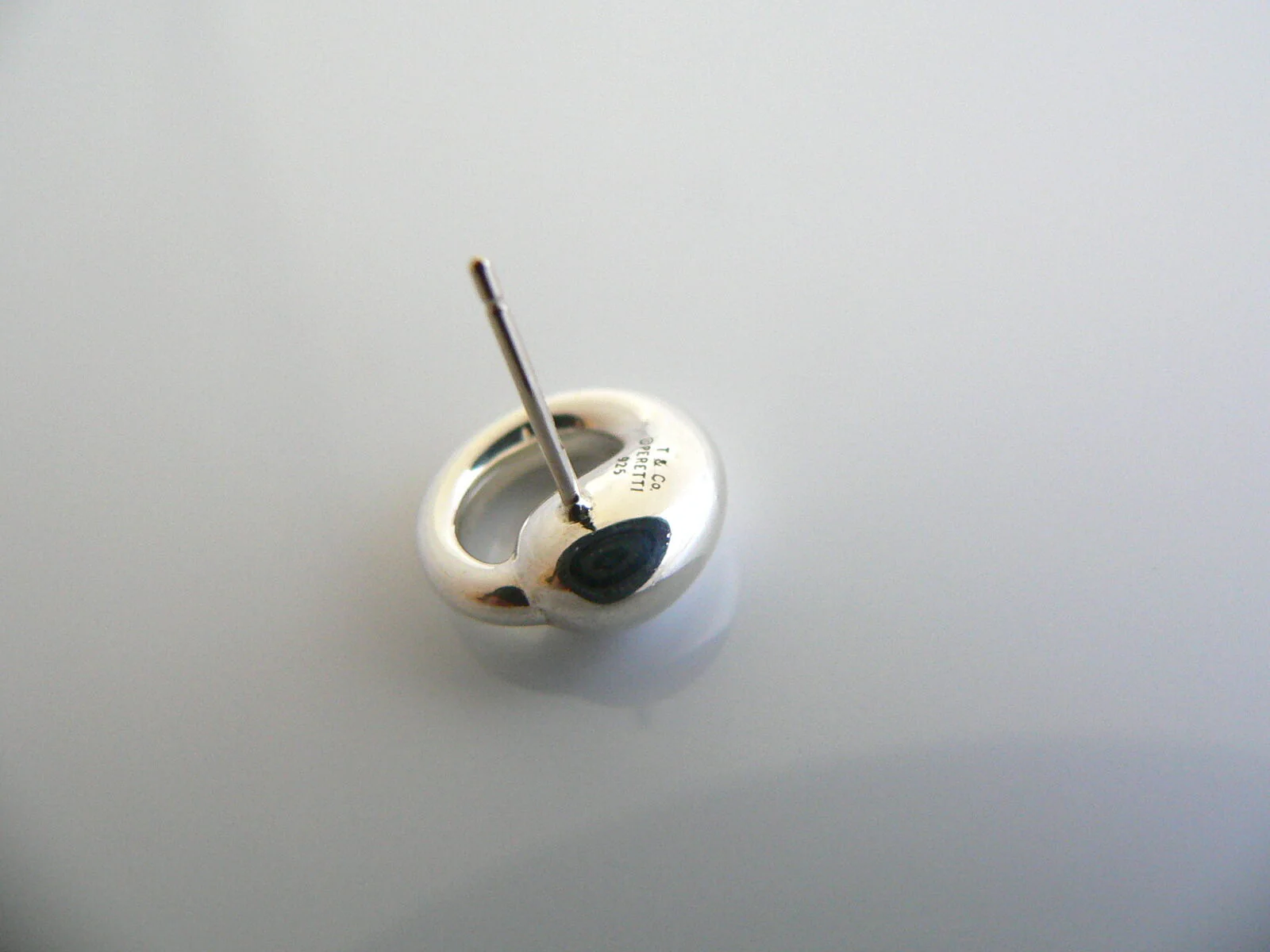 Tiffany & Co Peretti Silver Eternal Circle Earrings Studs Gift Love Statement