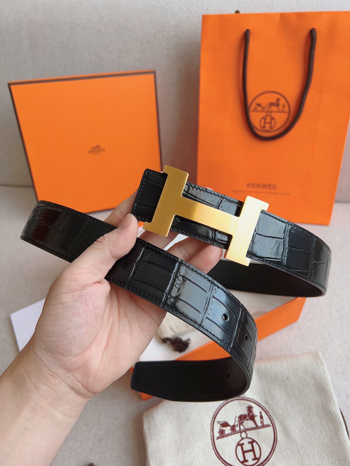Hermes Leather Belts 1:1 Mirror Version