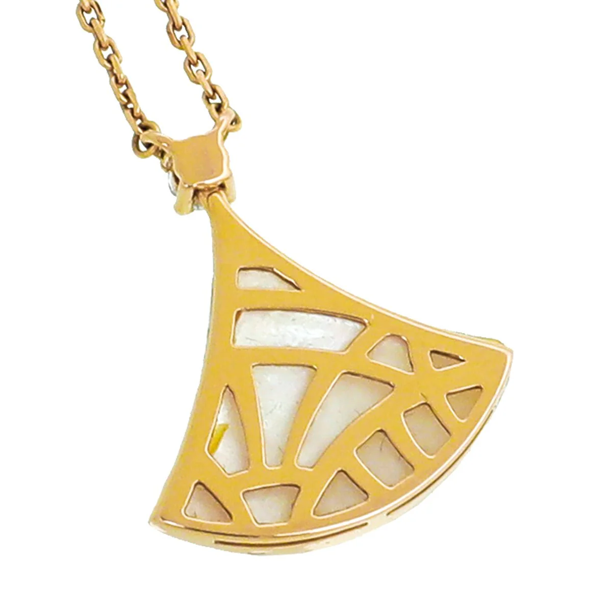 Bvlgari 18K Rose Gold MOP Diamond Diva's Dream Necklace