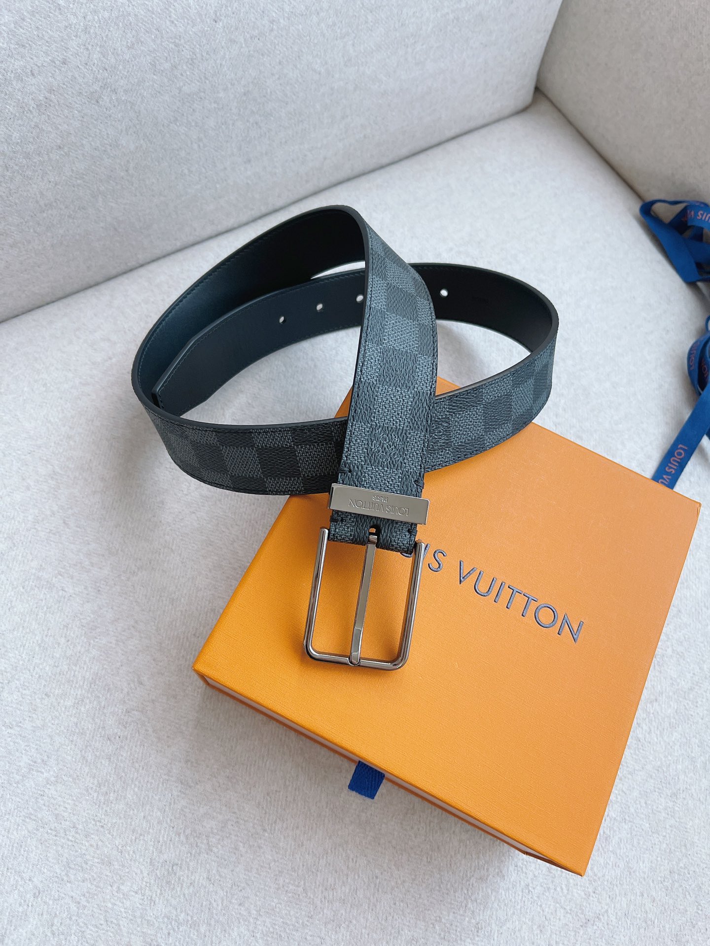 Louis Vuitton LV Leather Belts 1:1 Mirror Version