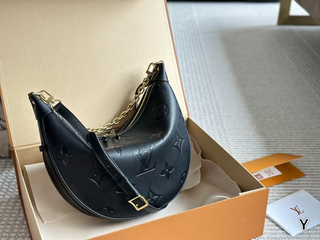 Louis Vuitton LV HOBO LOOP Denim Handbag Shoulder Bag (Replica)