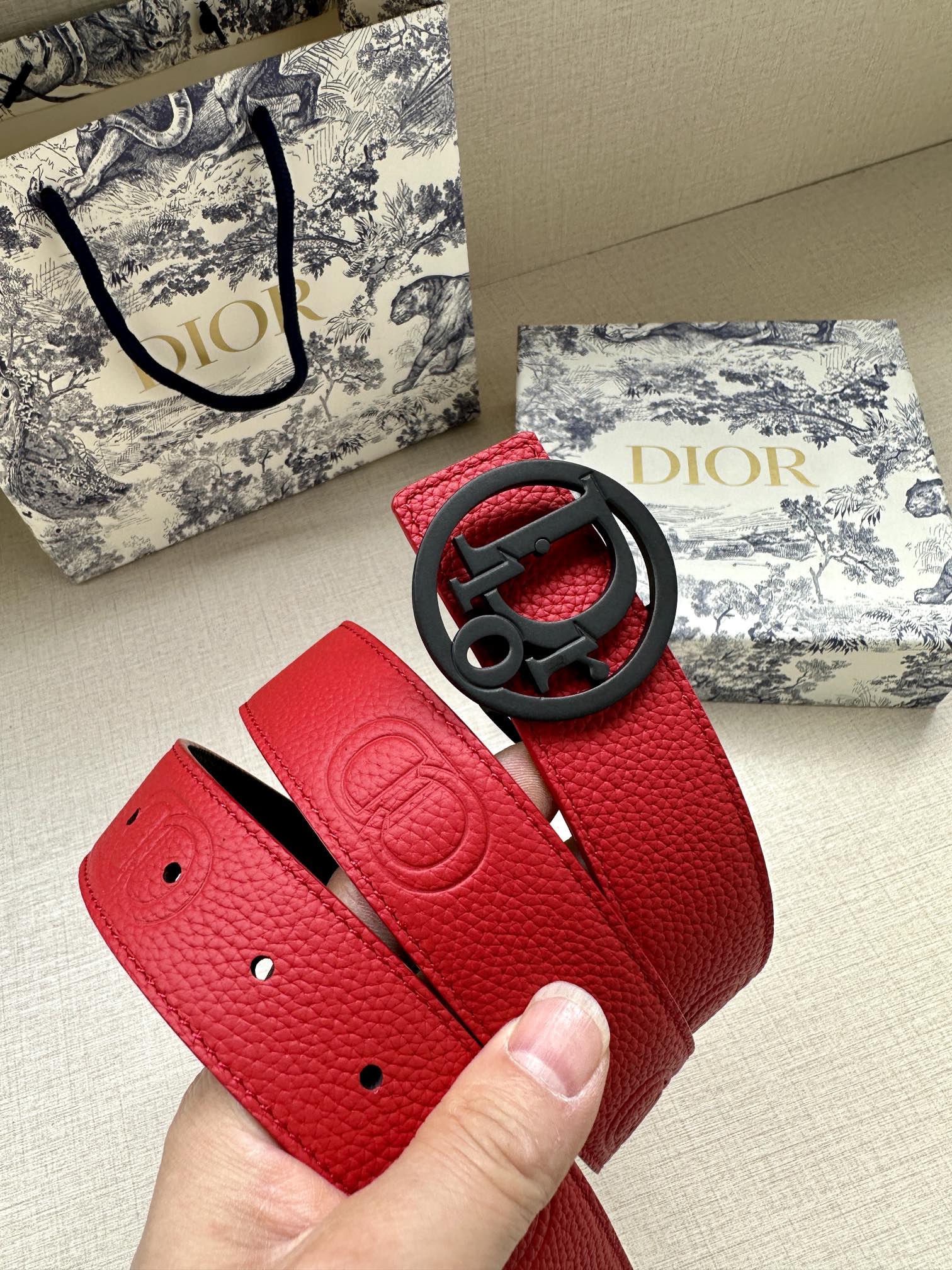Dior Leather Belts 1:1 Mirror Version