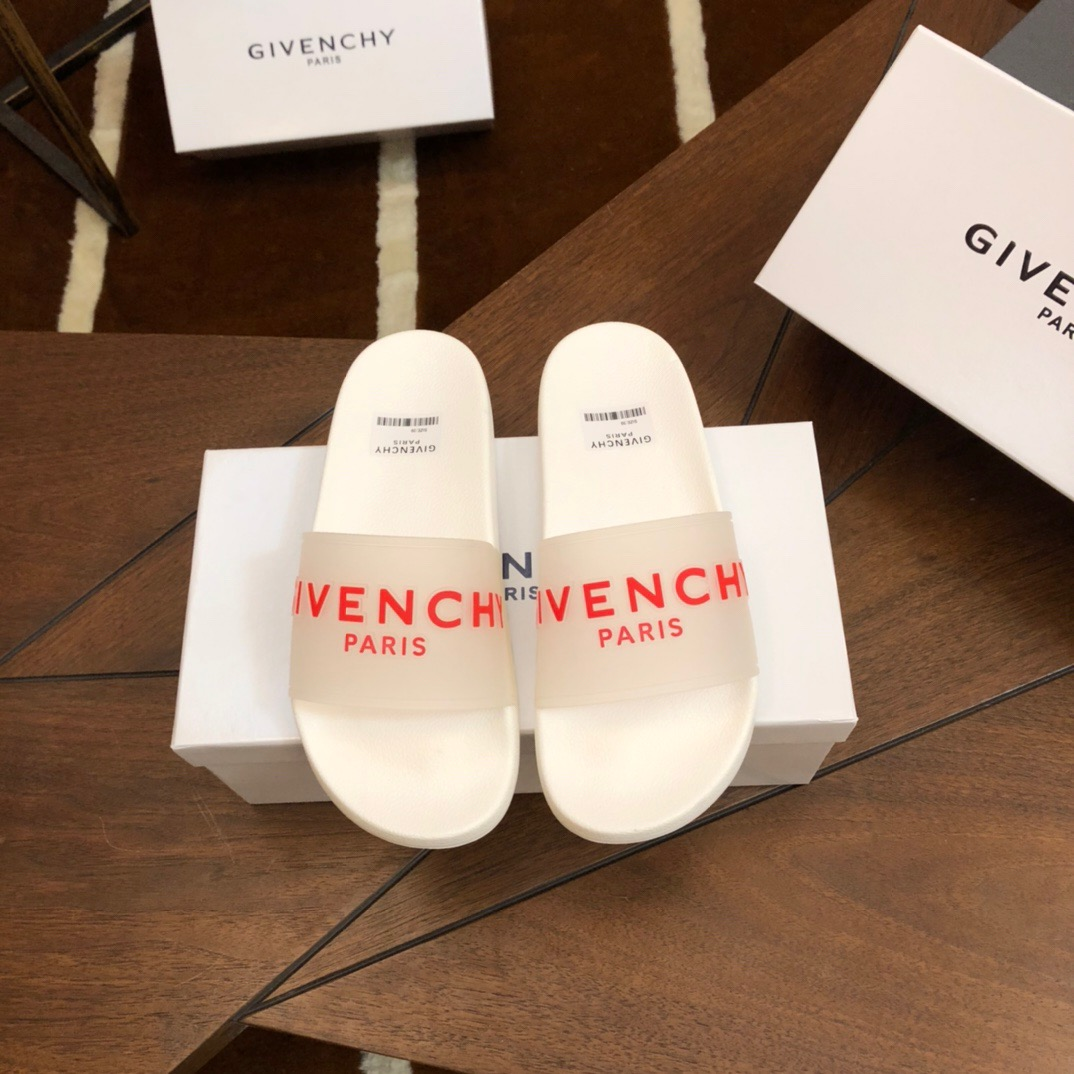 Givenchy Rubber Logo flip-flops Slide Sandal(Replica)