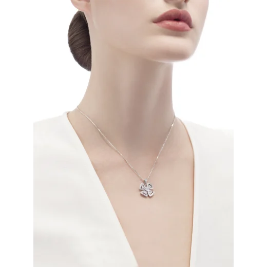 Bulgari FIOREVER NECKLACE, Rose Gold & White Gold