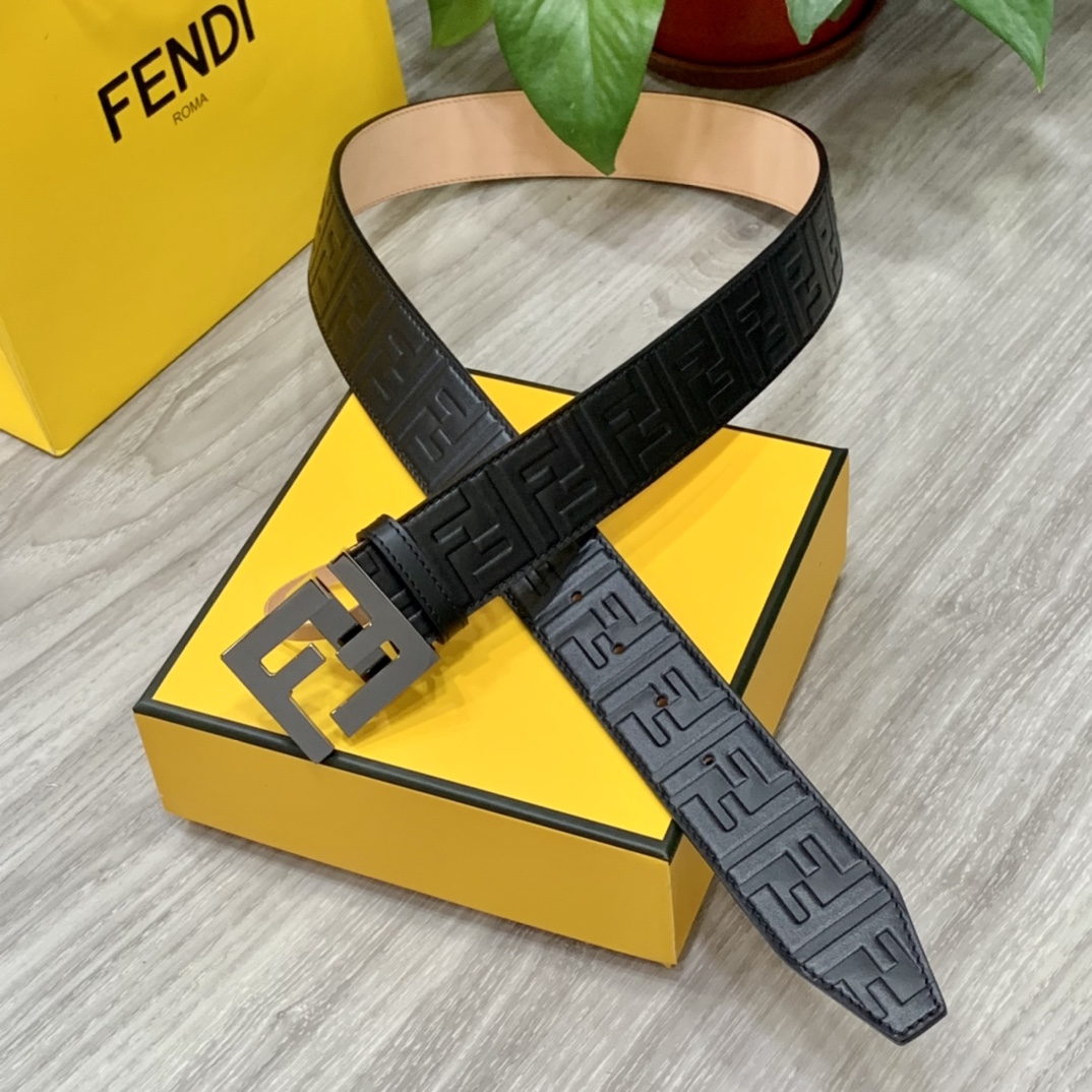 Fendi Leather Belts 1:1 Mirror Version