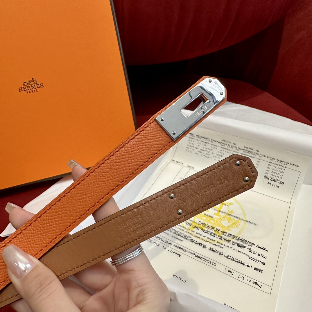 Hermes Leather Belts 1:1 Mirror Version