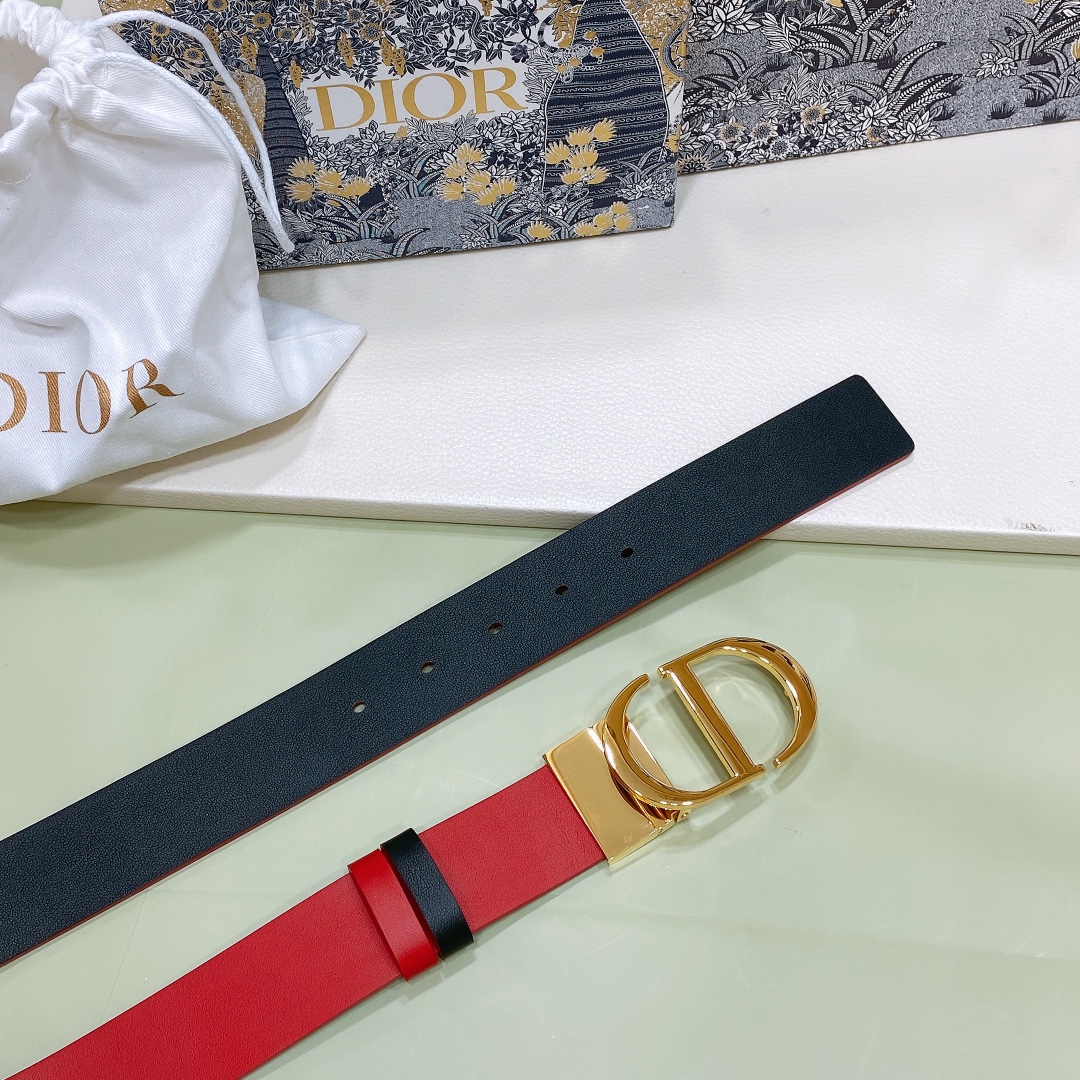 Dior Leather Belts 1:1 Mirror Version