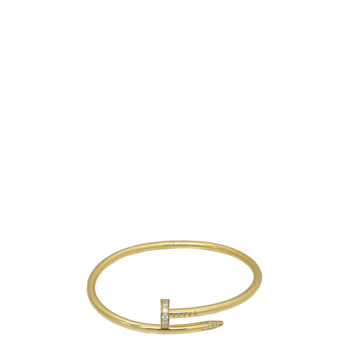 Cartier 18K Yellow Gold w/32 Diamonds Juste Un Clou Bracelet 18