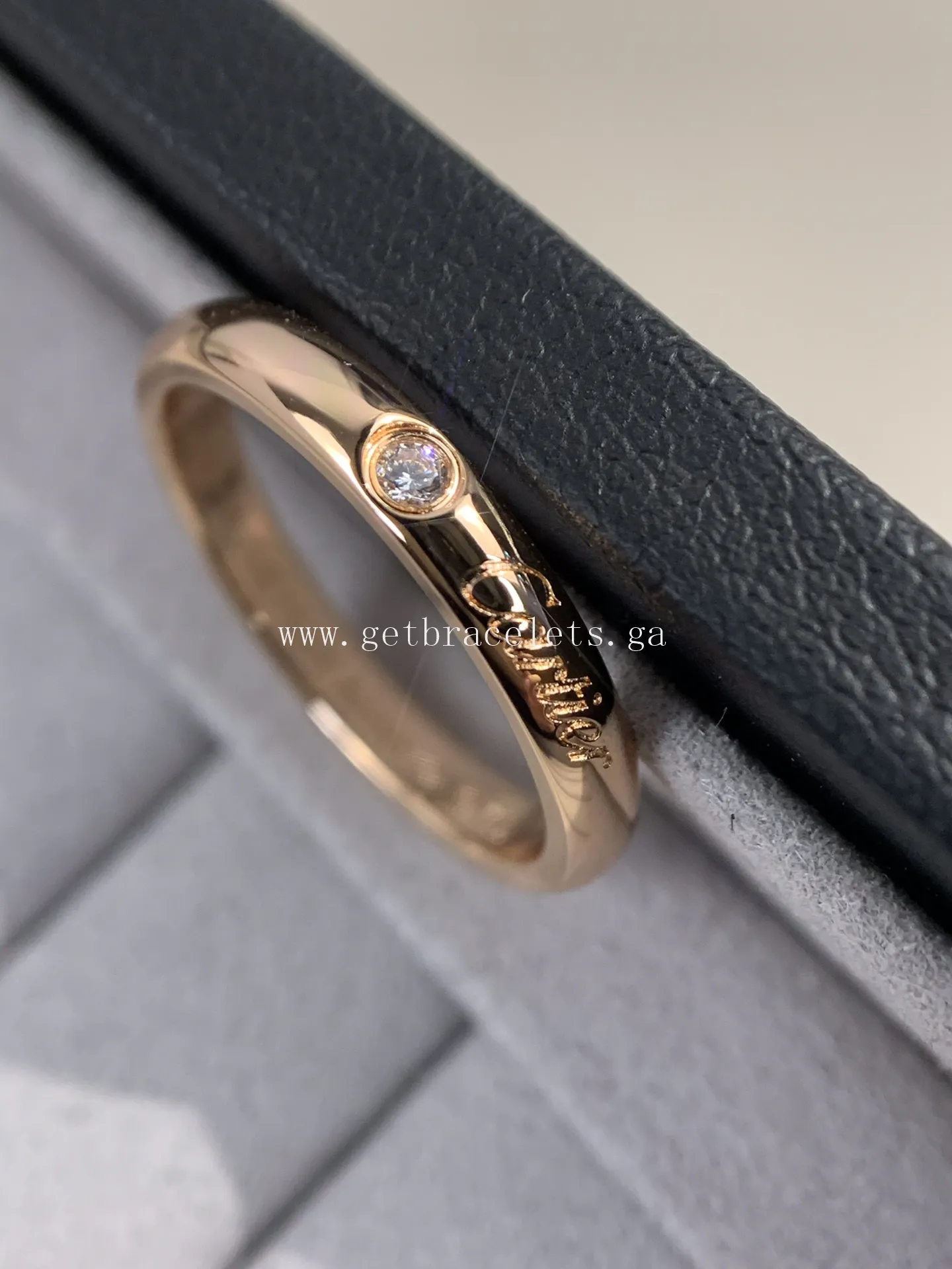 Cartier 1895 Wedding ring With 1 Diamonds Rose Gold