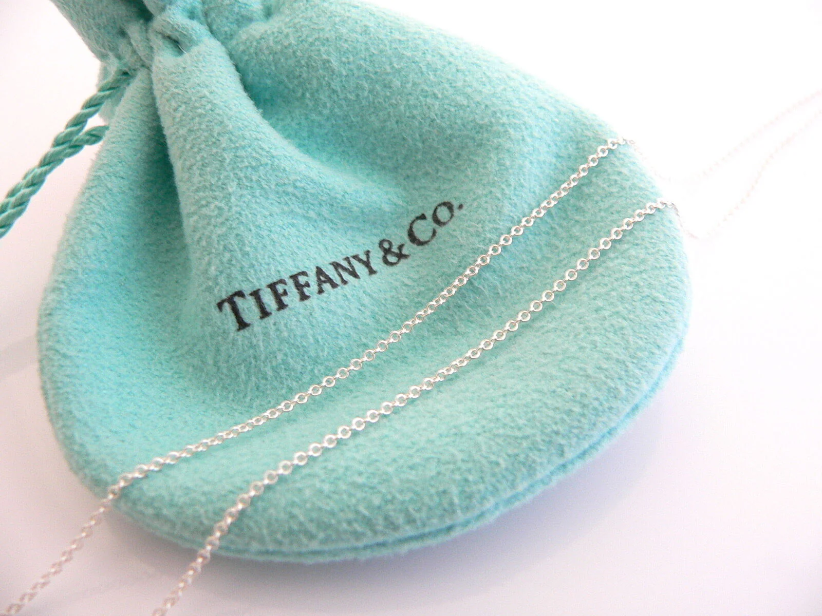 Tiffany & Co Palina Red Heart Necklace Pendant 19 Inch Chain Gift Pouch Art Rare