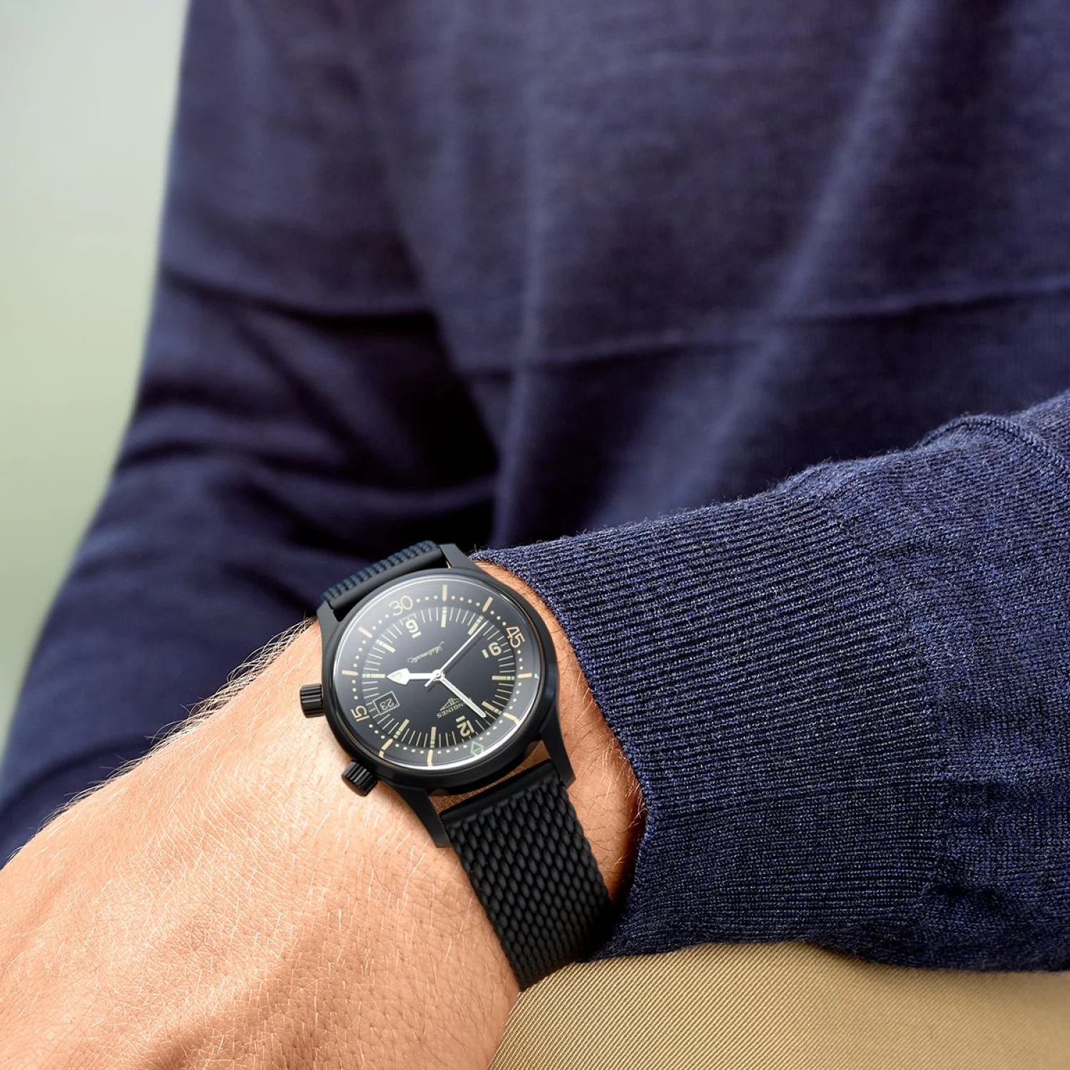 Legend Diver 42MM Automatic Black PVD Coated Case Watch L37742509