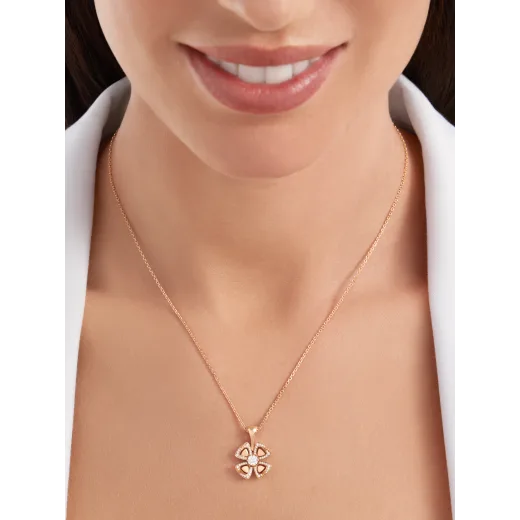 Bvlgari FIOREVER NECKLACE, Rose Gold & White Gold