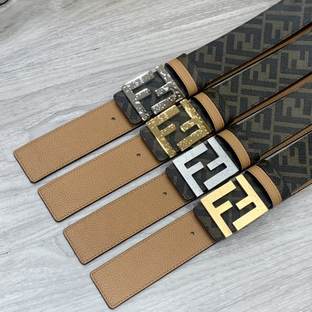 Fendi Leather Belts 1:1 Mirror Version