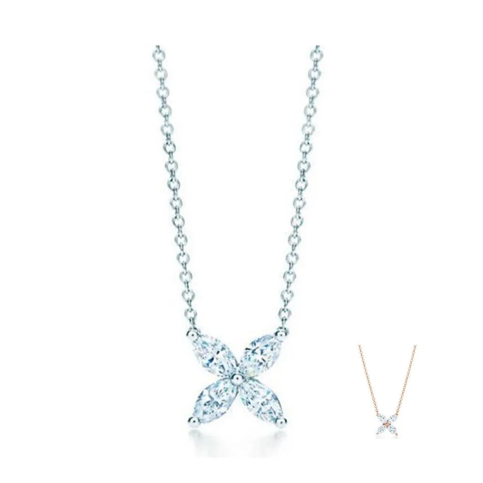Tiffany Victoria Pendant Necklace Diamonds New Arrival Girls Gifts America Sale 14743715/60572372