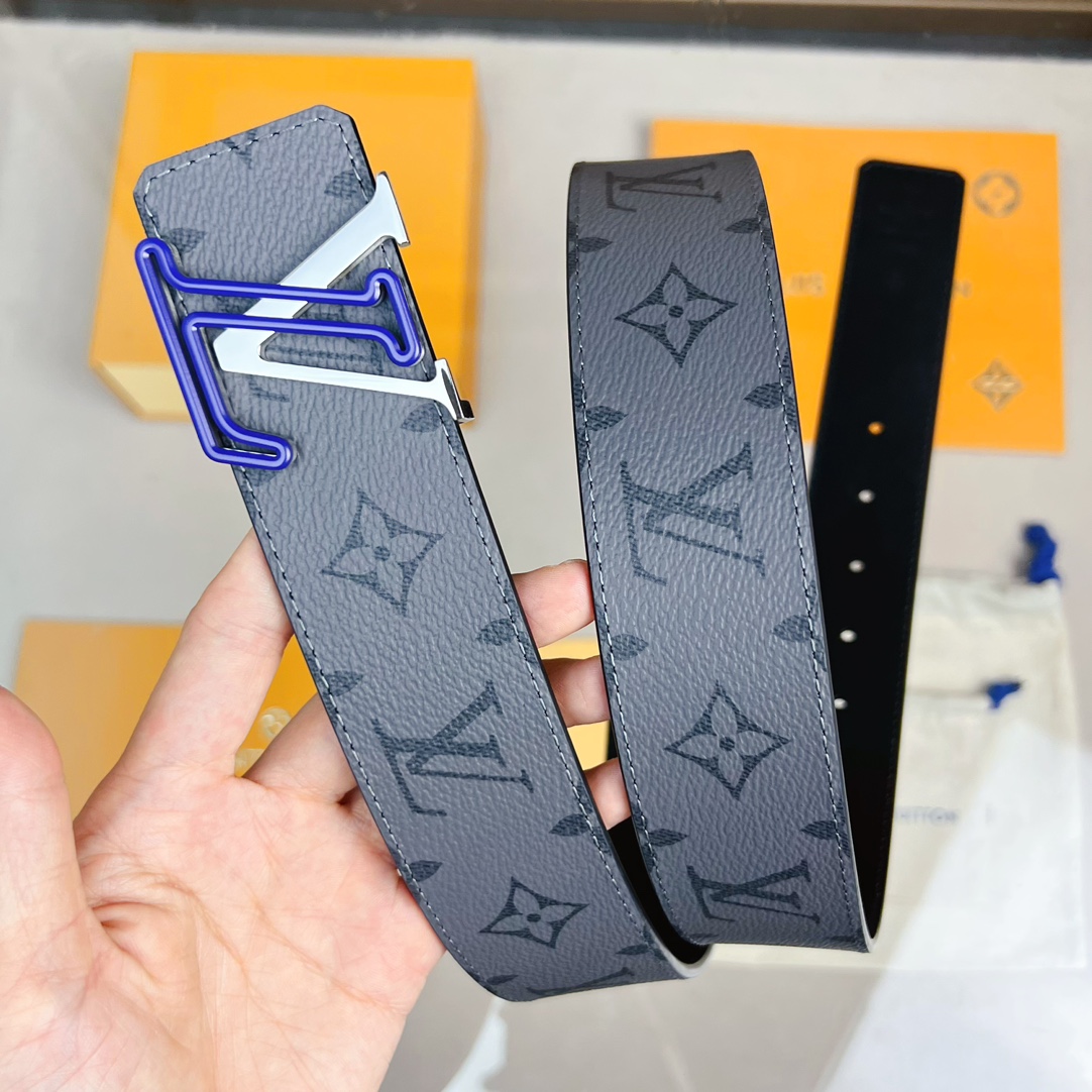 Louis Vuitton LV Leather Belts 1:1 Mirror Version
