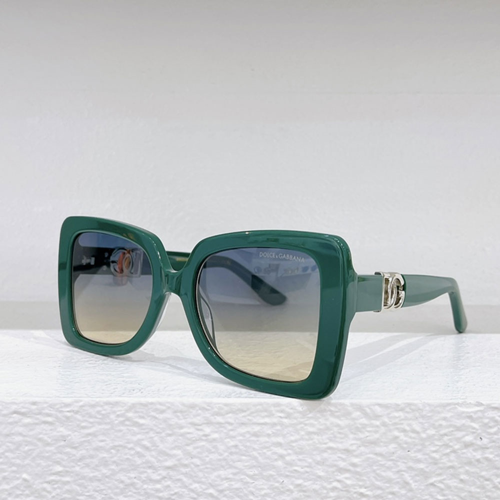 DOLCE & GABBAN DG  Plate frame. Hollow Mirror leg Logo Sunglasses Top quality （Replica）