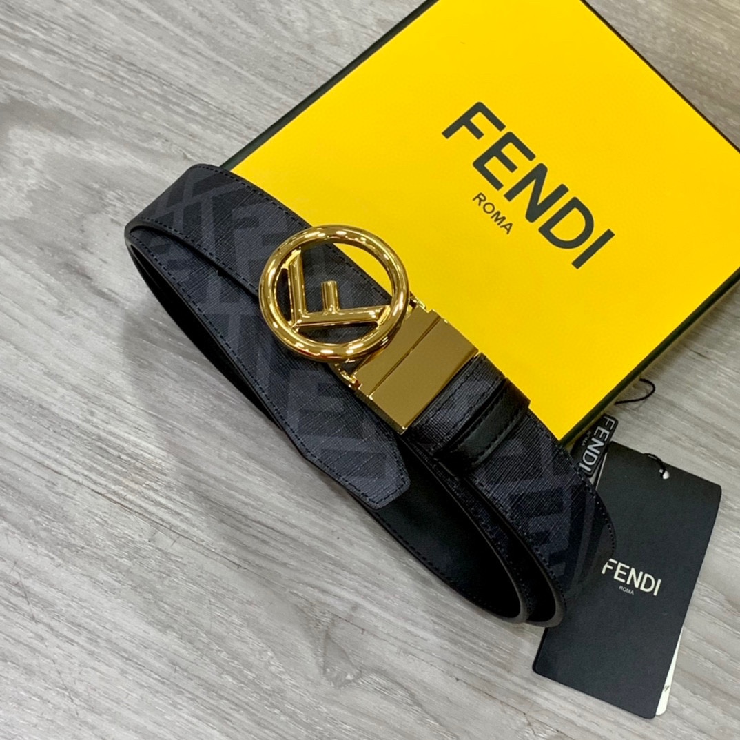Fendi Leather Belts 1:1 Mirror Version