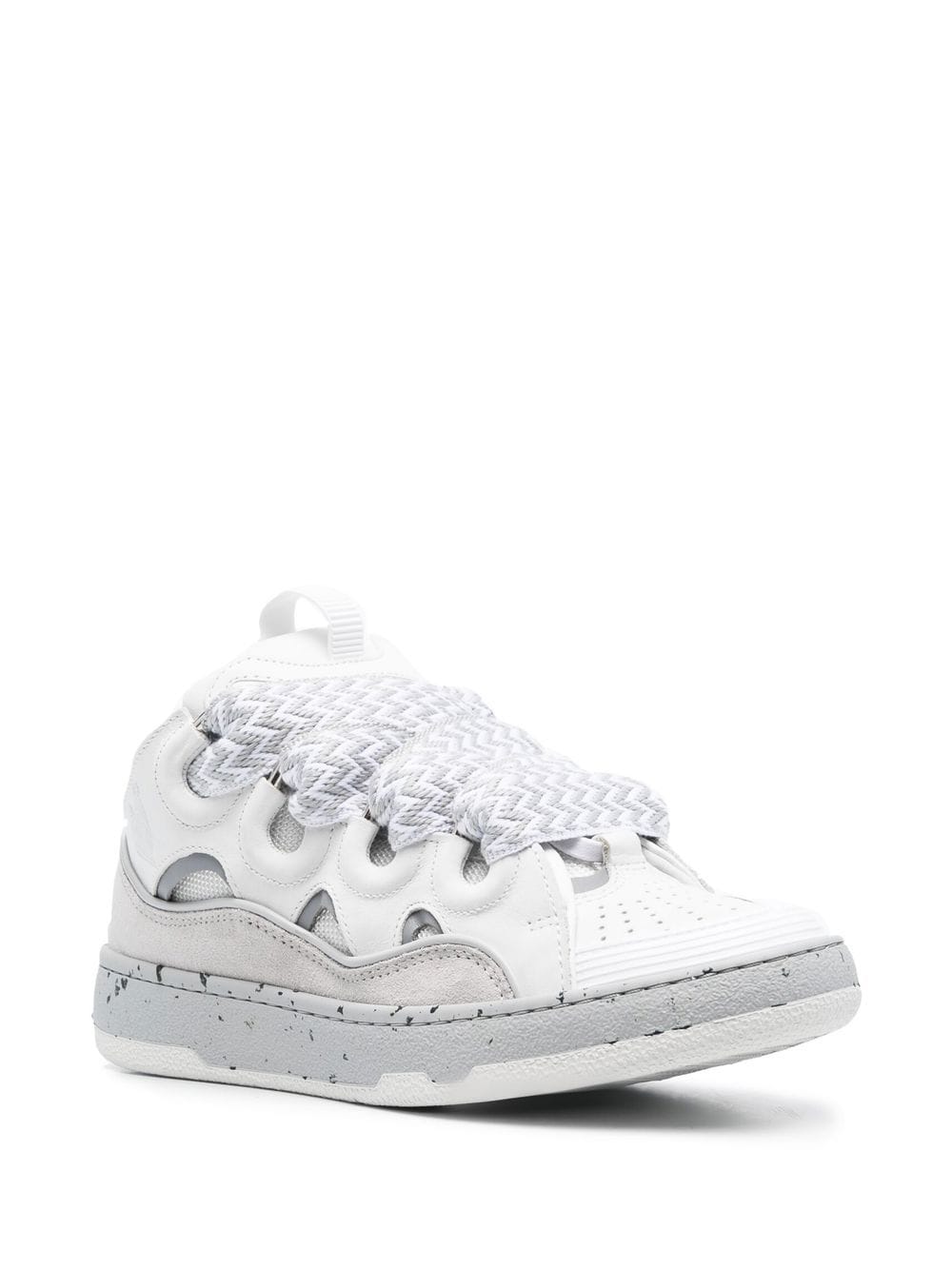 Lanvin LEATHER CURB SNEAKERS(Replica)